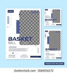 Flyer Template, Banner, Instagram Sports Basketball, Football, Tennis