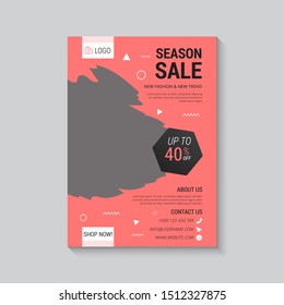 Flyer template for Black Friday Sale Promotion with Product, for A4 paper size with RGB Color, Easy to Use