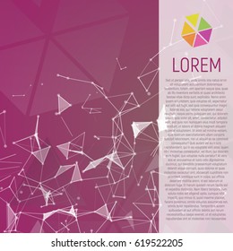 Flyer template, brochure for advertisement, or just about anything on a purple background