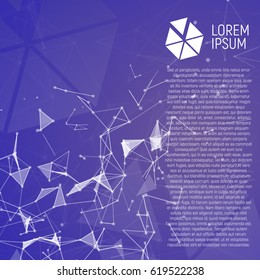 Flyer template, brochure for advertisement, or just about anything on violet background