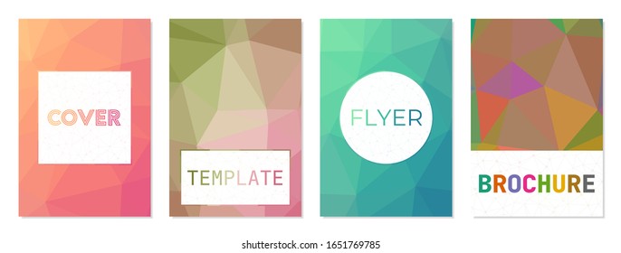 Flugschablone, Broschürenhintergrund. Kann als Cover, Banner, Flyer, Poster, Visitenkarte, Broschüre verwendet werden. Schöne Kollektion geometrischer Hintergrund. Kreative Vektorillustration.