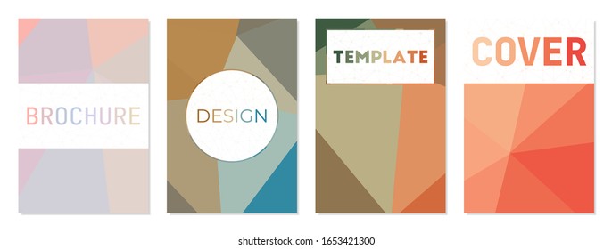 Plantilla de volante, fondo del folleto. Se puede utilizar como portada, banner, volante, afiche, tarjeta de visita, folleto. Encantadora colección de fondo geométrico. Ilustración vectorial cautivadora.