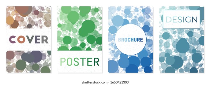 Flyer template, brochure background. Can be used as cover, banner, flyer, poster, business card, brochure. Authentic geometric background collection. Neat vector illustration.