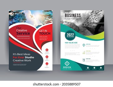 Flyer template. Brochure design for a business, education, advertisement. A4 poster layout Vector illustration.
Easily editable vector format.