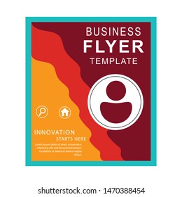 Flyer template. Brochure design. Editable A4 poster for business, education, presentation, website, magazine cover. 