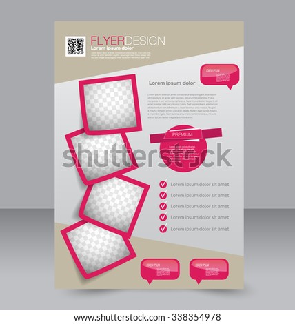 flyer template brochure design editable a 4 stock vector royalty editable flyer template