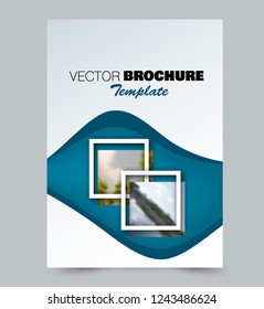 Flyer template. Brochure layout. Annual report cover or print out poster design. Pink color. Vector illustration.