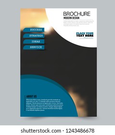 Flyer template. Brochure layout. Annual report cover or print out poster design. Pink color. Vector illustration.