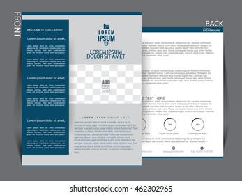 Flyer template. Business brochure. Editable A4 poster for design, presentation, website, magazine cover. 