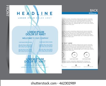 Flyer template. Business brochure. Editable A4 poster for design, presentation, website, magazine cover. 