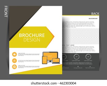 Flyer template. Business brochure. Editable A4 poster for design, presentation, website, magazine cover. 
