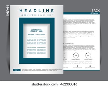 Flyer template. Business brochure. Editable A4 poster for design, presentation, website, magazine cover. 