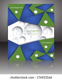 flyer template  business brochure vector