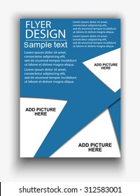 Flyer template for business. eps 10. 
