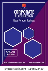 The flyer template for corporate use and usage can be tailored to your needs