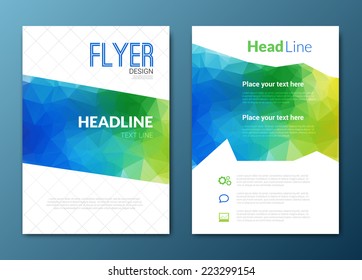 Flyer template. Cover Magazine. Brochure template. Colorful background design, vector illustration 