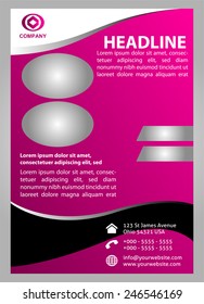 Flyer template design 