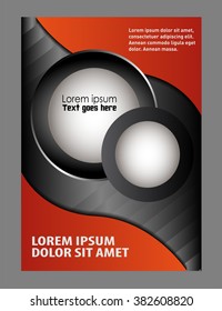 Flyer template design background with place for text
