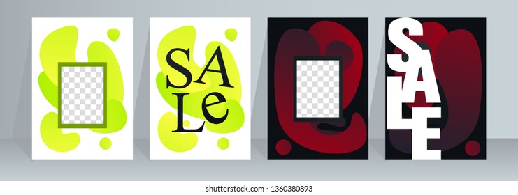 Flyer template. Design for a business, advertisement brochure, poster or pamphlet. Vector illustration.