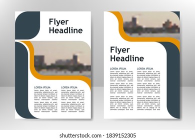 Flyer template design for business brochure, poster, booklet, presentation, annual report, magazine cover, team educational training. A4 vector