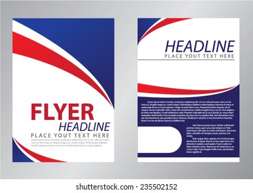 Flyer template design for corporate