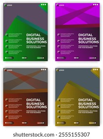 Flyer template design for digital marketing
