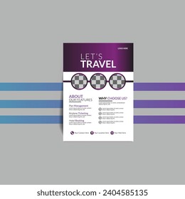 flyer template design with modern