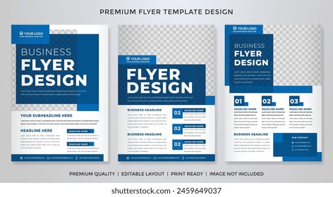 flyer template design with modern and creative concept