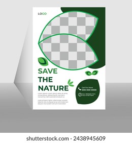  diseño de plantilla de folleto, espacio para fondo de foto