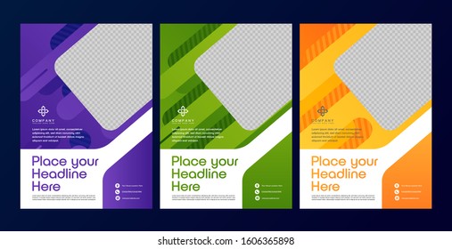 Flyer Template Design Vector Illustration. Brochure Design Template Graphic