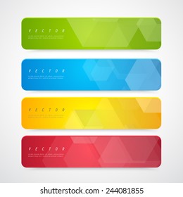 Flyer Template Header Design. Banner Design Templates Collection 