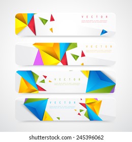 Flyer template header design. Banner design templates collection 