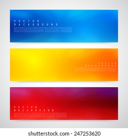 Flyer template header design. Banner design templates collection