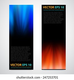 Flyer template header design. Banner design templates collection