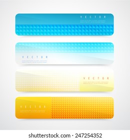 Flyer template header design. Banner design templates collection