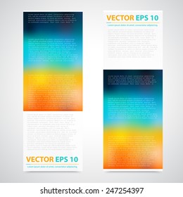 Flyer template header design. Banner design templates collection