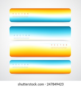 Flyer template header design. Banner design templates collection
