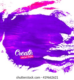 Flyer template or invitation with paint abstract background.