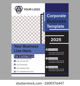 Flyer template layout background design. Corporate business layout, modern layout.