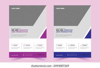 Diseño de diseño de Plantilla de volante. Volante de negocios, folleto, revista o maqueta de volante en colores brillantes. Vector
Diseño Corporativa del Vector de la Plantilla del volante del negocio, forma geométrica de la Plantilla del volante 