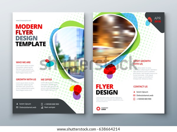 Flyer Template Layout Design Business Flyer Stock Vector Royalty Free