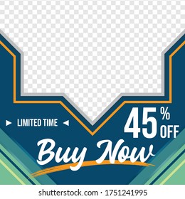 Flyer template, modern abstract, for social media, vector illustration