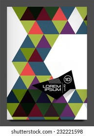 Flyer template. Modern business geometric abstract background