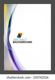Flyer template. Modern business geometric abstract background