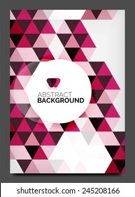 Flyer template. Modern business geometric abstract background
