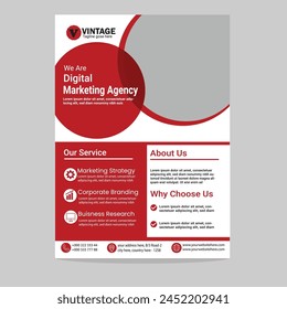 Flyer template with a modern look