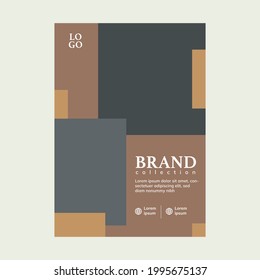 Flyer template promotional design for business sale elegant style editable