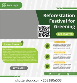 flyer template for the reforestation festival