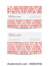 Flyer template town for managing and corporate business cards and invitations to urban style