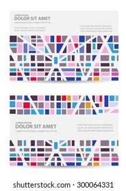 Flyer template town for managing and corporate business cards and invitations to urban style